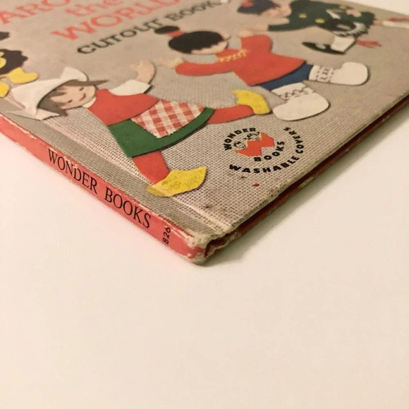 Vintage 1964 Wonder Book Around The World Cut Out Book - Picture 4 of 16